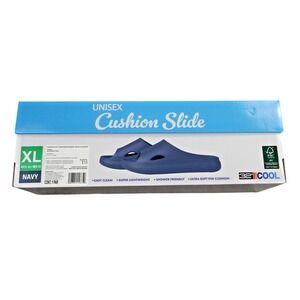 32 DEGREES COOL Cushion Slide Shoes Mens Size 10 Blue Slide Sandal Cushioned